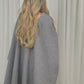 Jayme Bow Style Cape In Grey