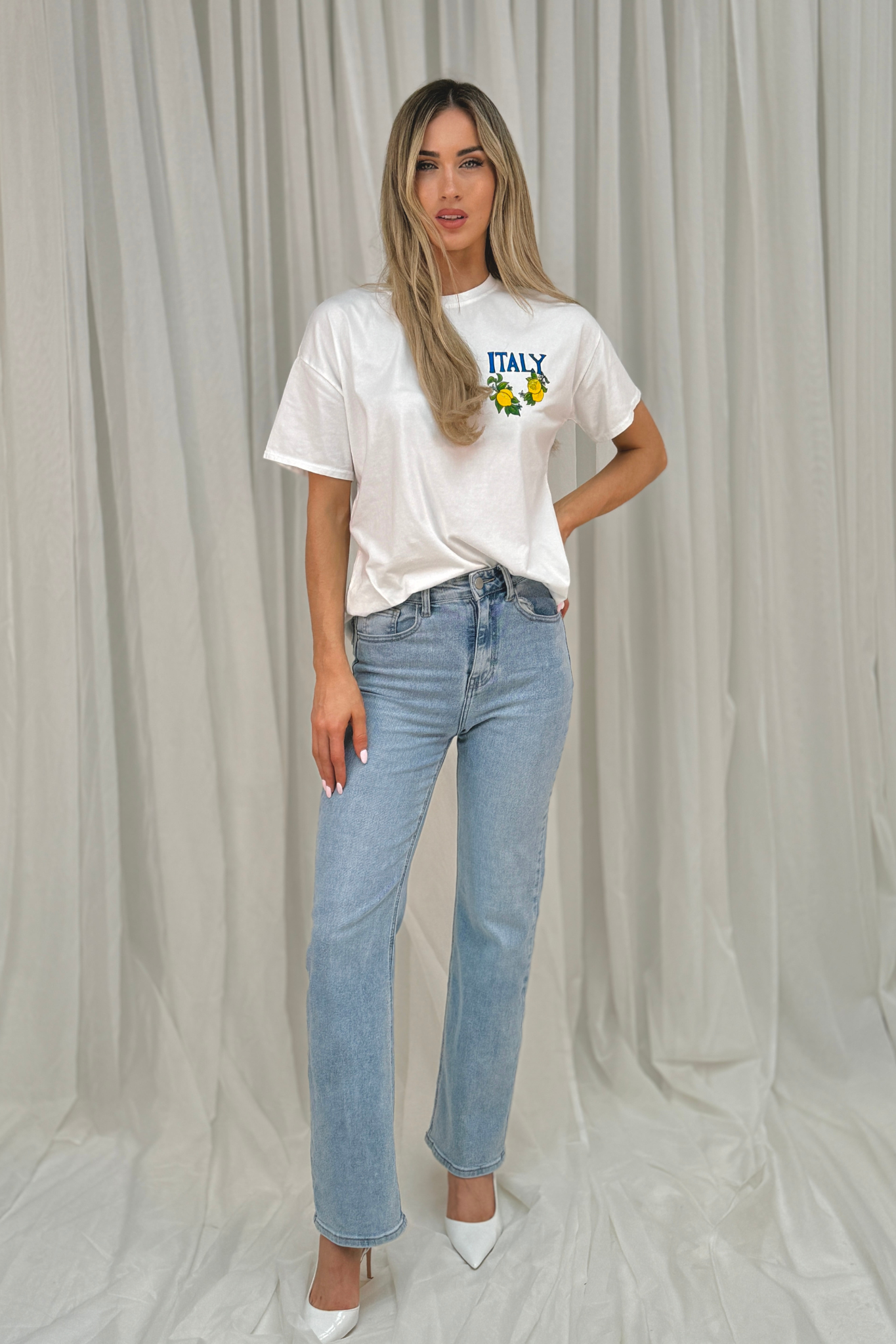 Melanie Lemons T-Shirt In White