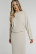 Cathy Fine Knit Two Piece In Neutral