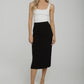 Holly Slip Skirt In Black
