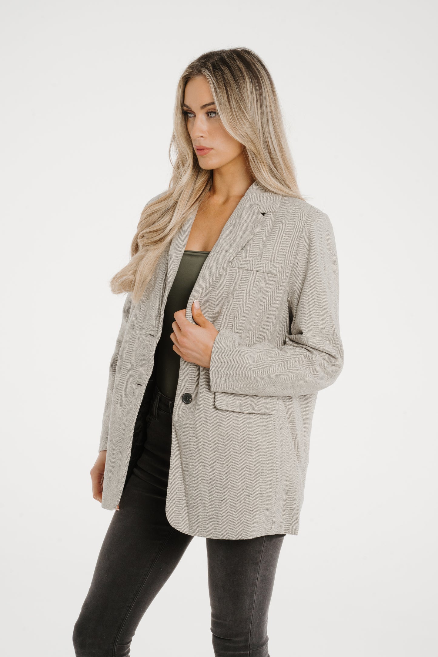 Elsa Blazer In Light Grey