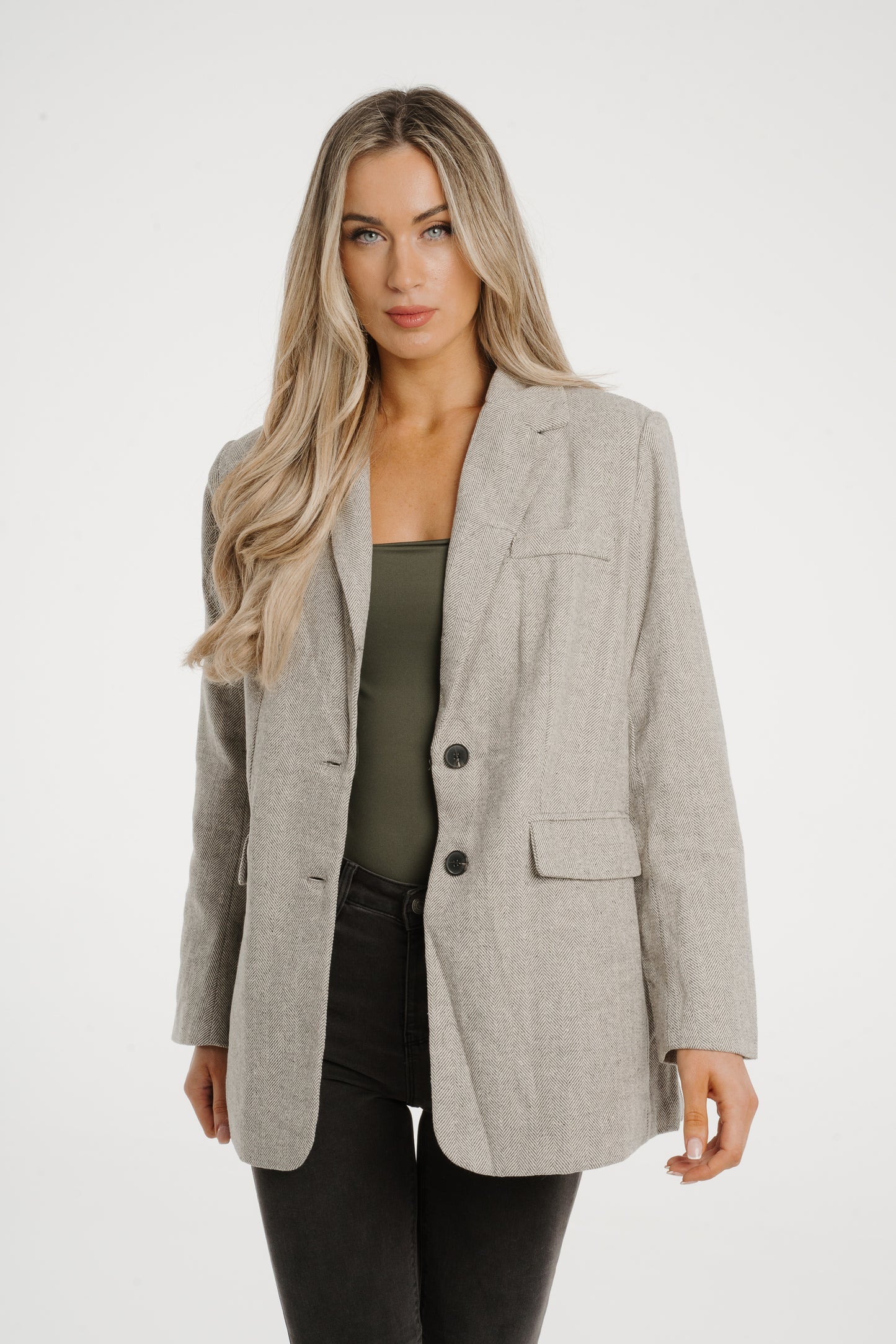 Elsa Blazer In Light Grey