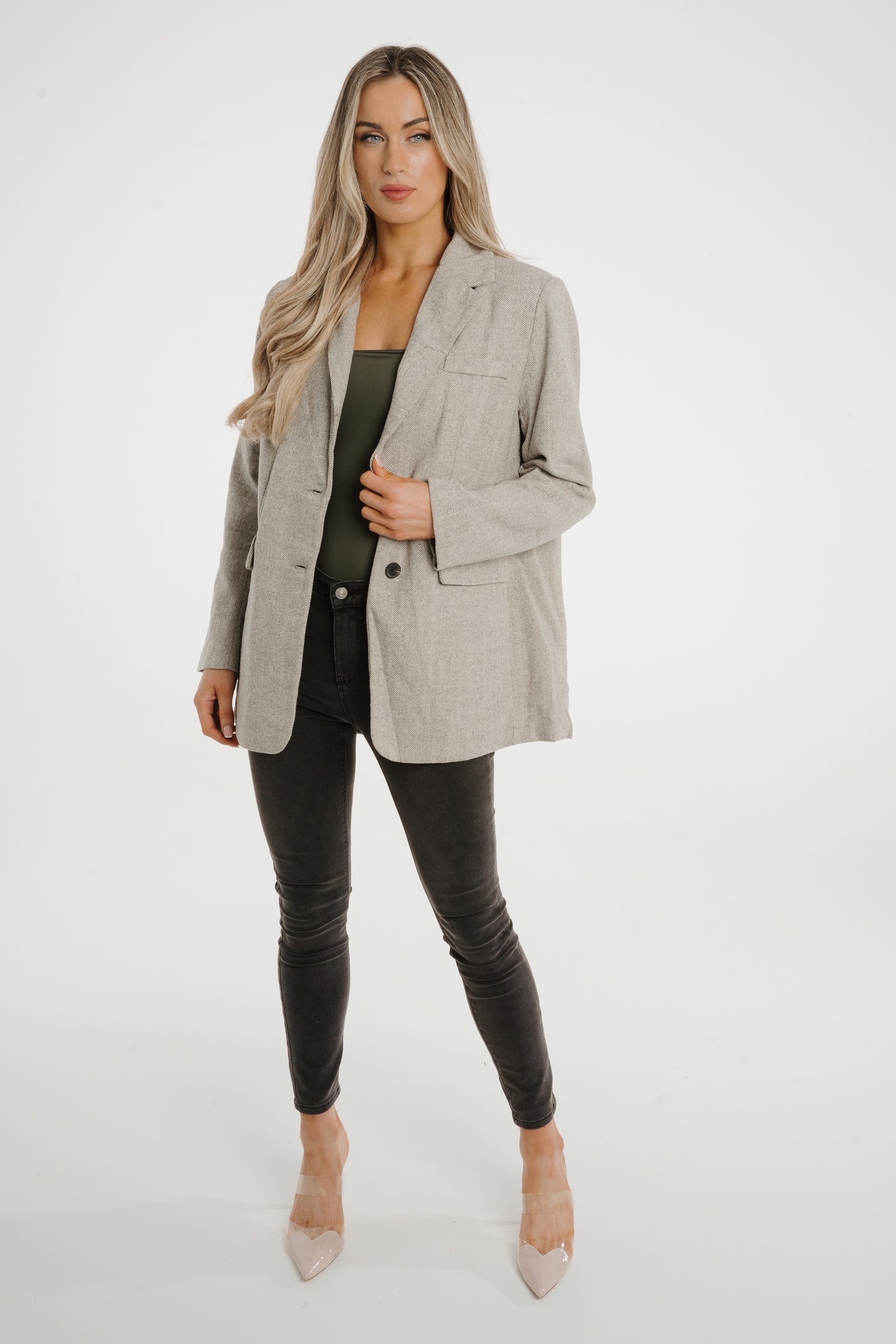 Elsa Blazer In Light Grey