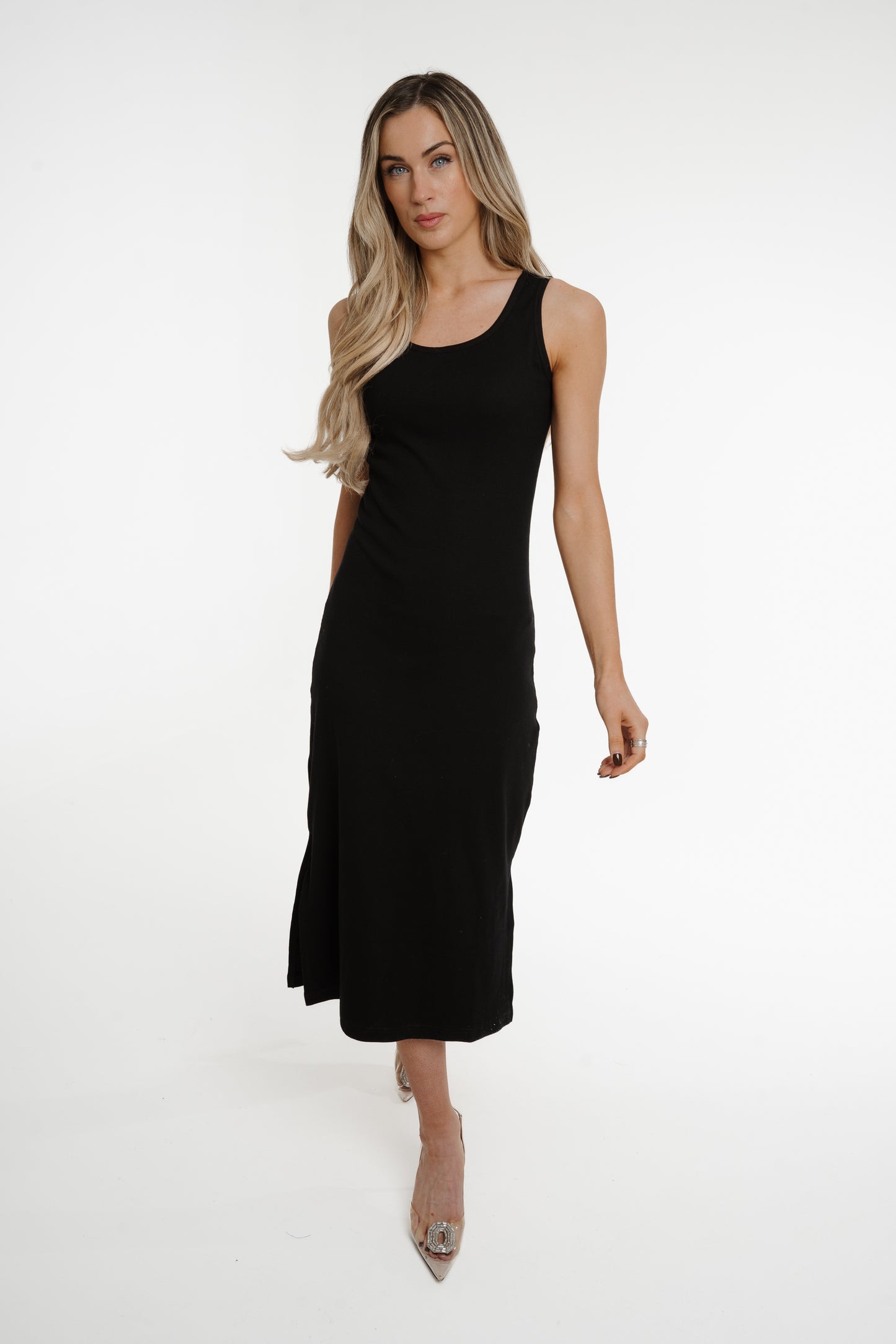 Jane Sleeveless Dress In Black
