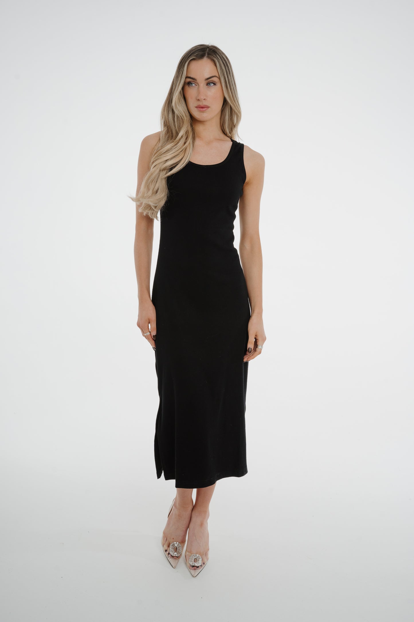 Jane Sleeveless Dress In Black