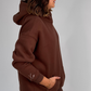 Love Laura Pullover Hoodie In Chocolate