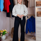 Love Laura High Rise Flare Jeans In Indigo