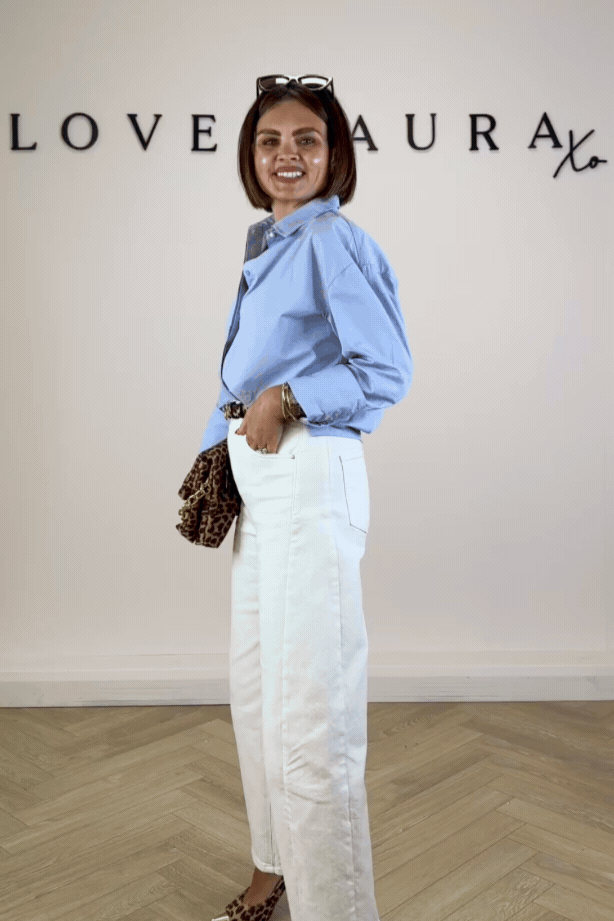 Love Laura Carrot Barrell Jeans In White