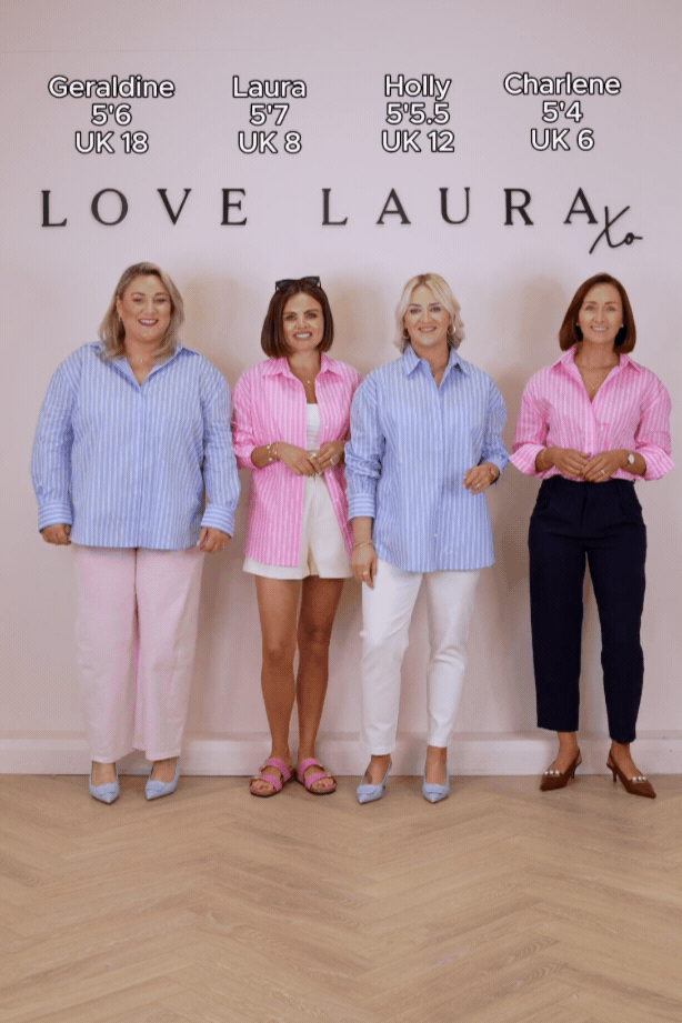 Love Laura Stripe Shirt In Blue