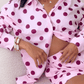 Love Laura Polka Dot Shorts In Pink