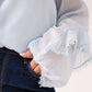 Love Laura Ruffle Blouse In Blue