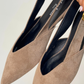 Sadie Faux Suede Slingback Pump In Beige