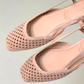 Izzy Woven Slingback In Blush
