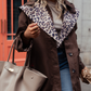 Love Laura Trench Coat With Scarf In Chocolate