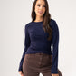 Willow Top In Navy