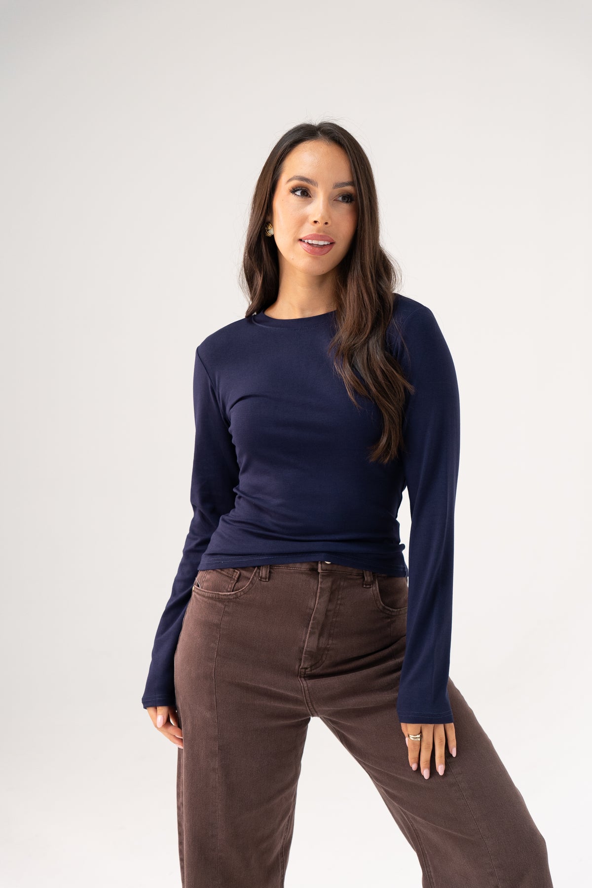 Willow Top In Navy