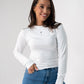 Willow Long Sleeve Top In White