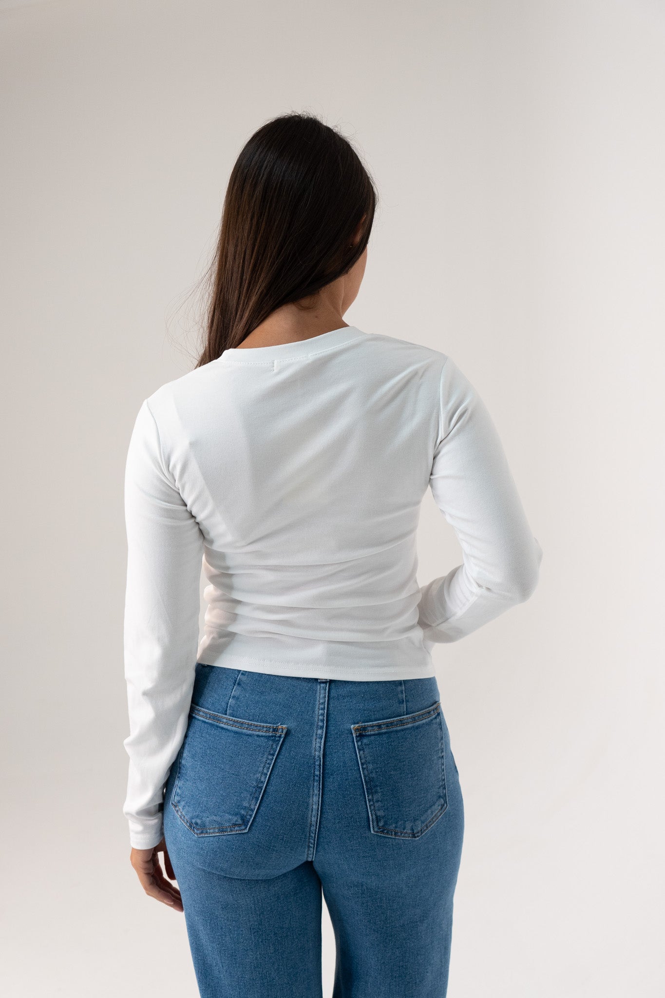 Willow Long Sleeve Top In White