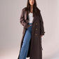 Willow Longline Trench Coat In Coffee