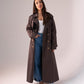 Willow Longline Trench Coat In Coffee