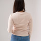 Willow Long Sleeve Top In Beige