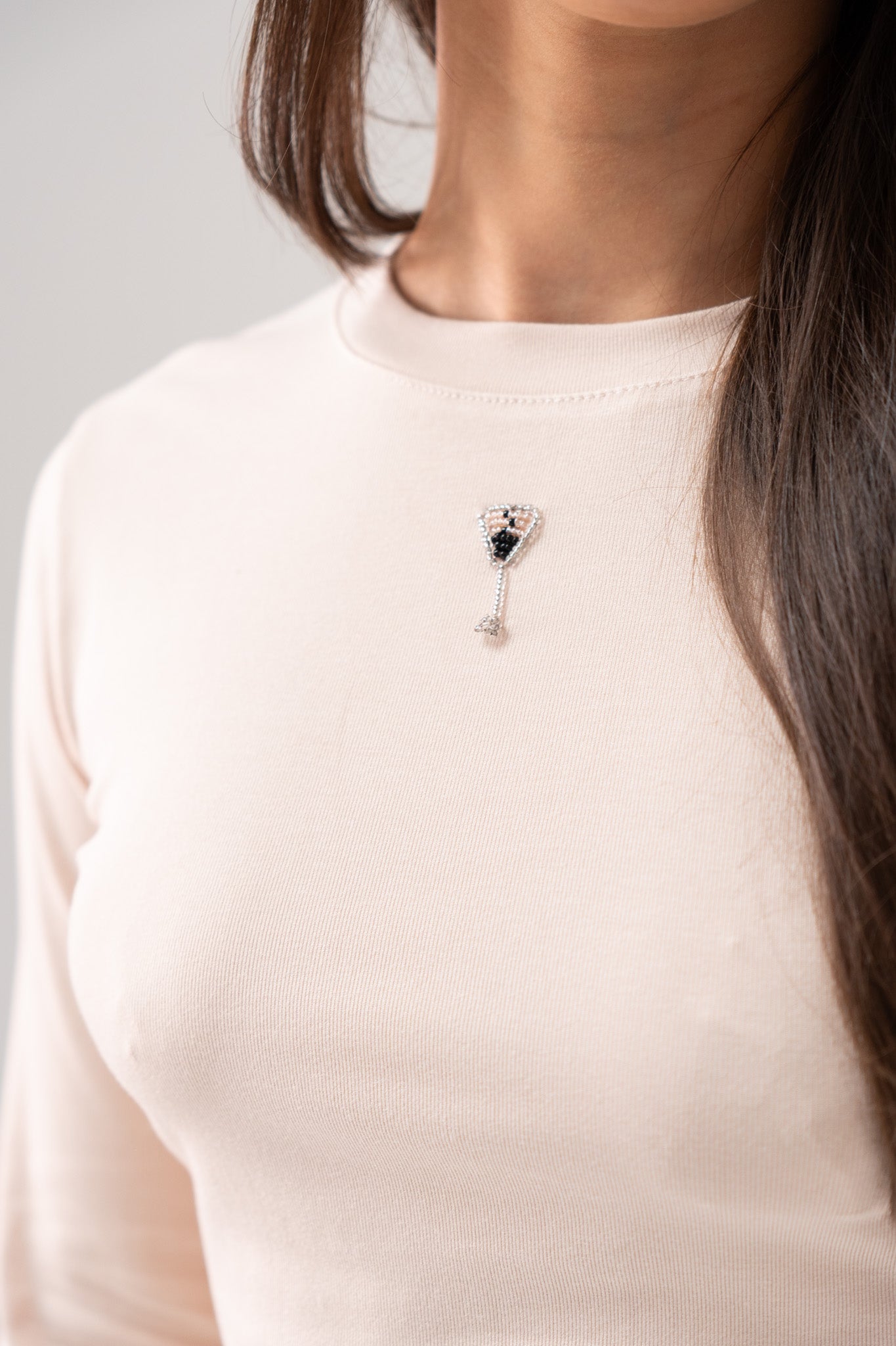 Willow Long Sleeve Top In Beige