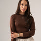 Willow Long Sleeve Top In Coffee