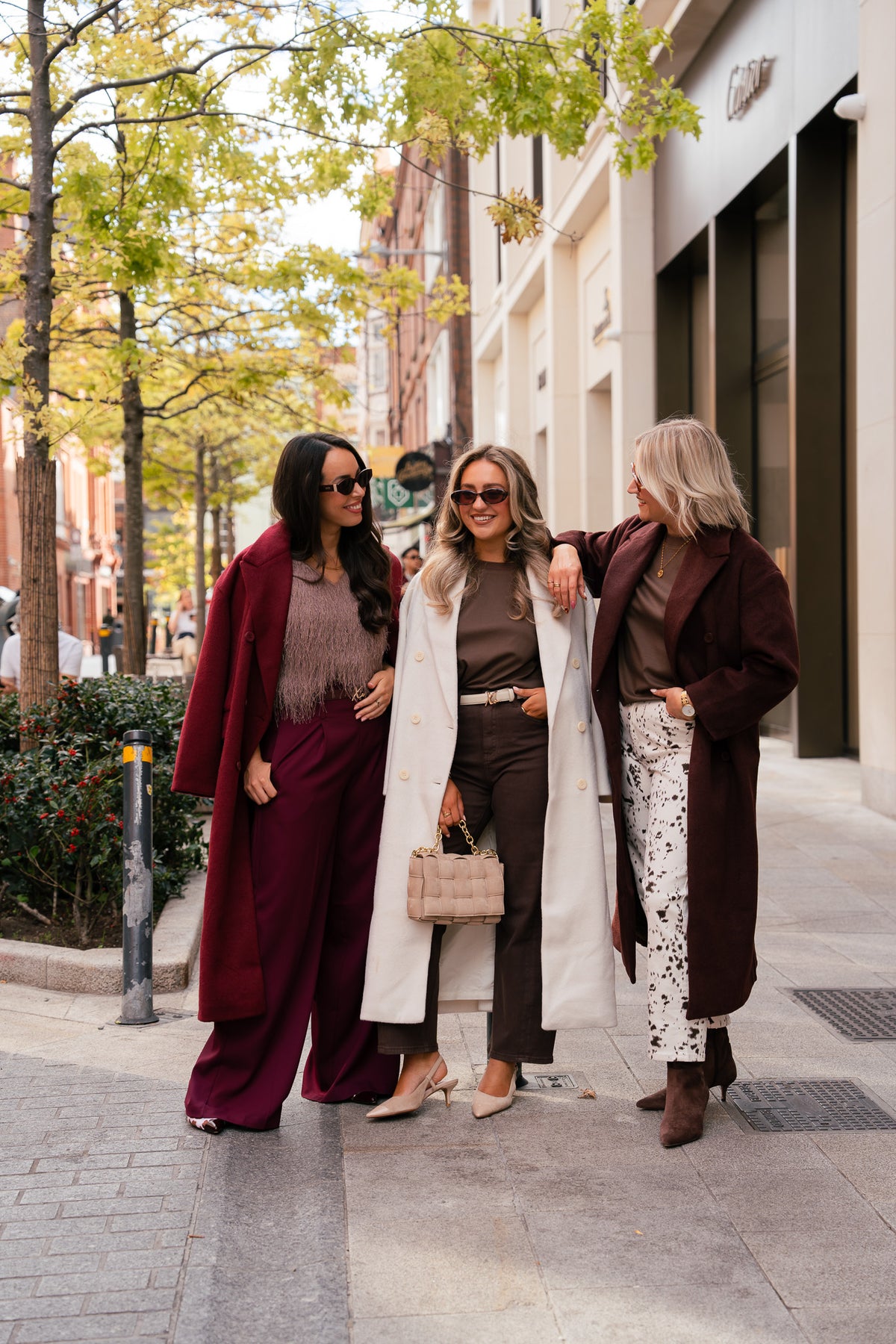 Love Laura Coat In Burgundy