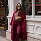 Love Laura Coat In Burgundy