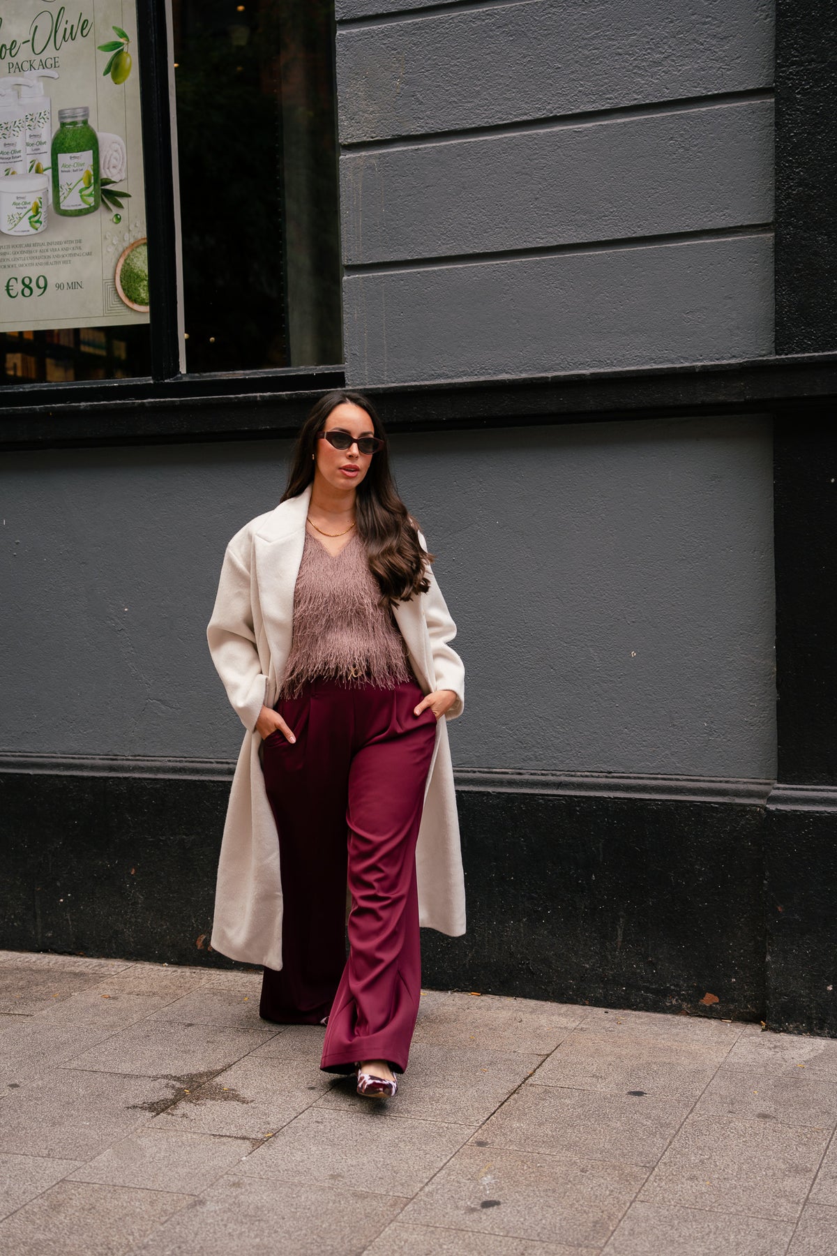Love Laura Coat In Cream