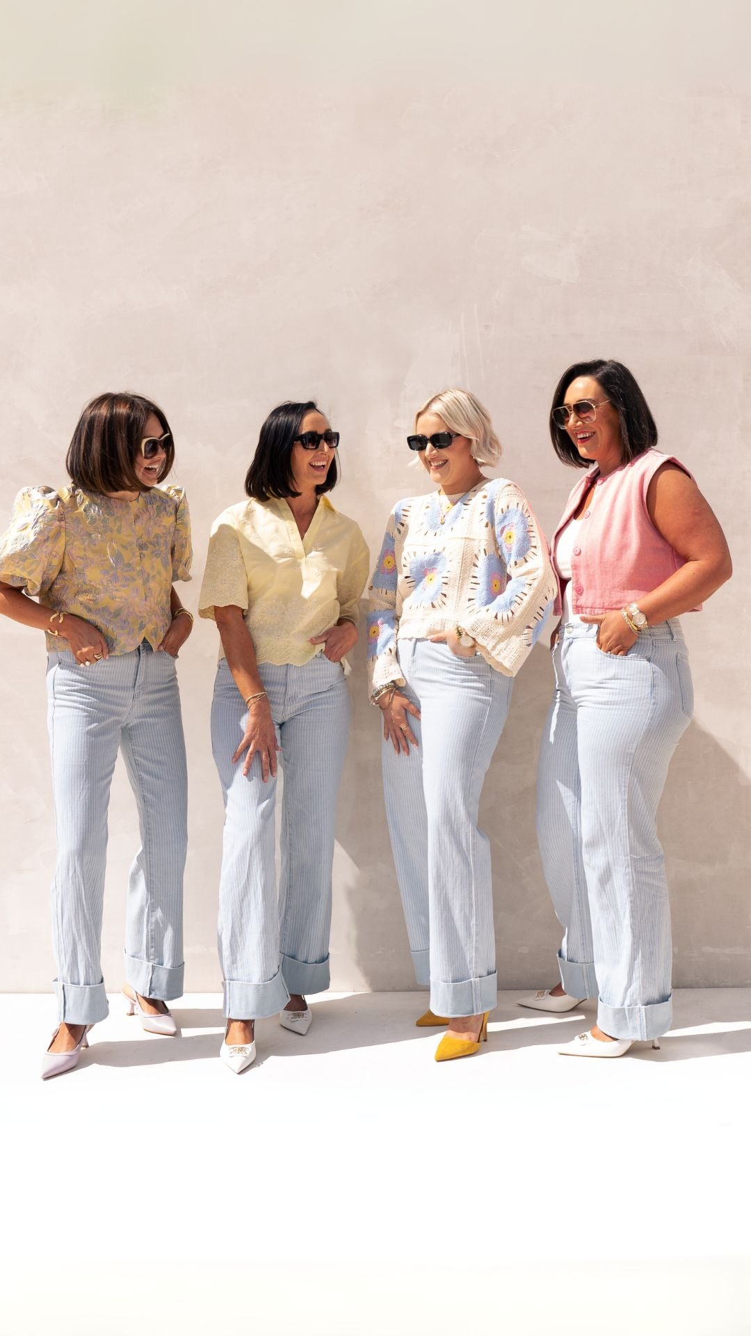 Love Laura Summer Turn Up In Pinstripe