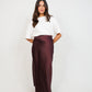 Love Laura Slip Skirt In Deep Plum