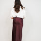 Love Laura Slip Skirt In Deep Plum