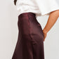 Love Laura Slip Skirt In Deep Plum