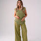 Love Laura High Waist Wide Leg Trousers In Olive