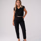Love Laura Sculpted Trousers In Black