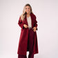 Love Laura Coat In Burgundy