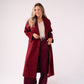 Love Laura Coat In Burgundy