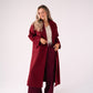 Love Laura Coat In Burgundy