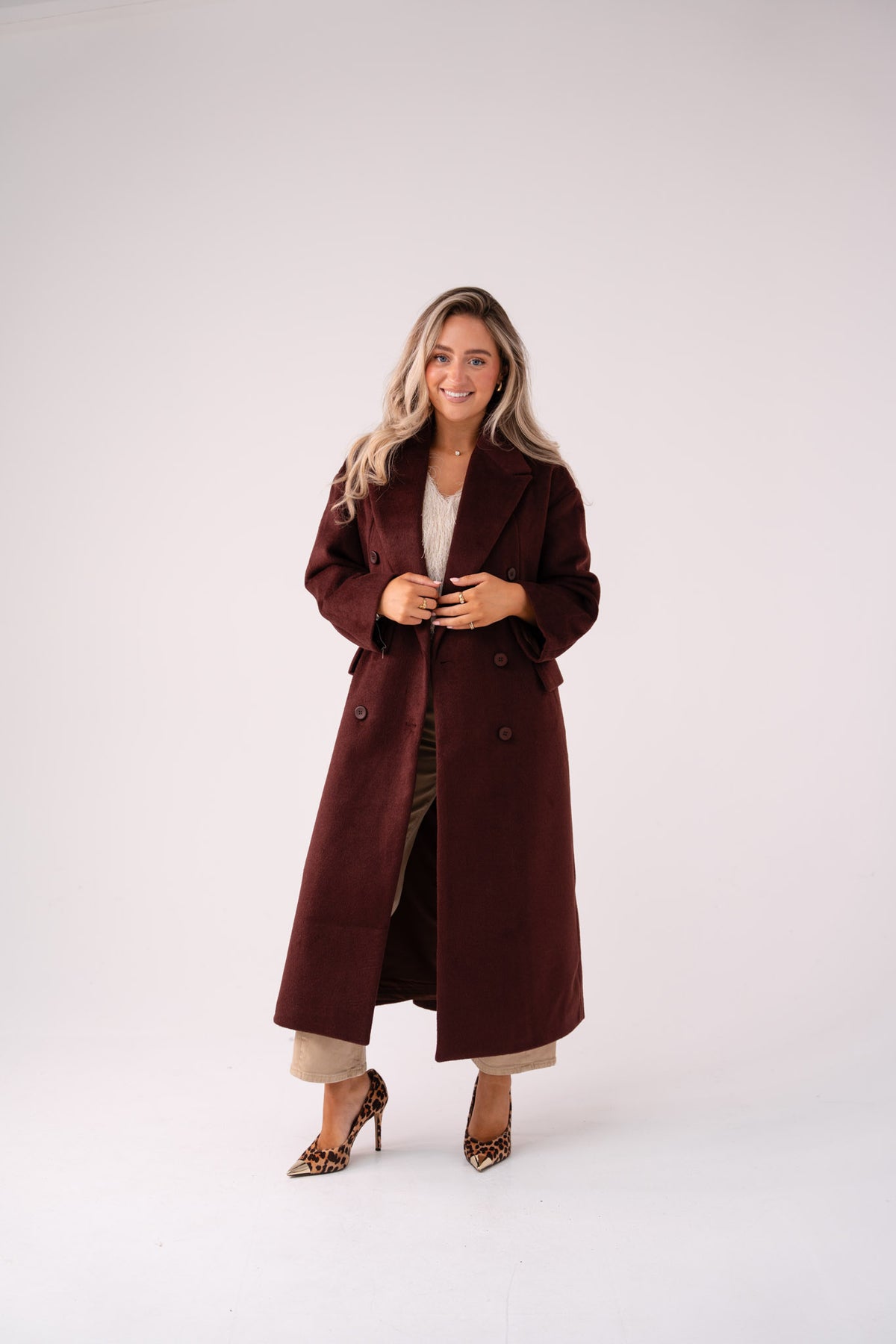 Love Laura Coat In Cocoa