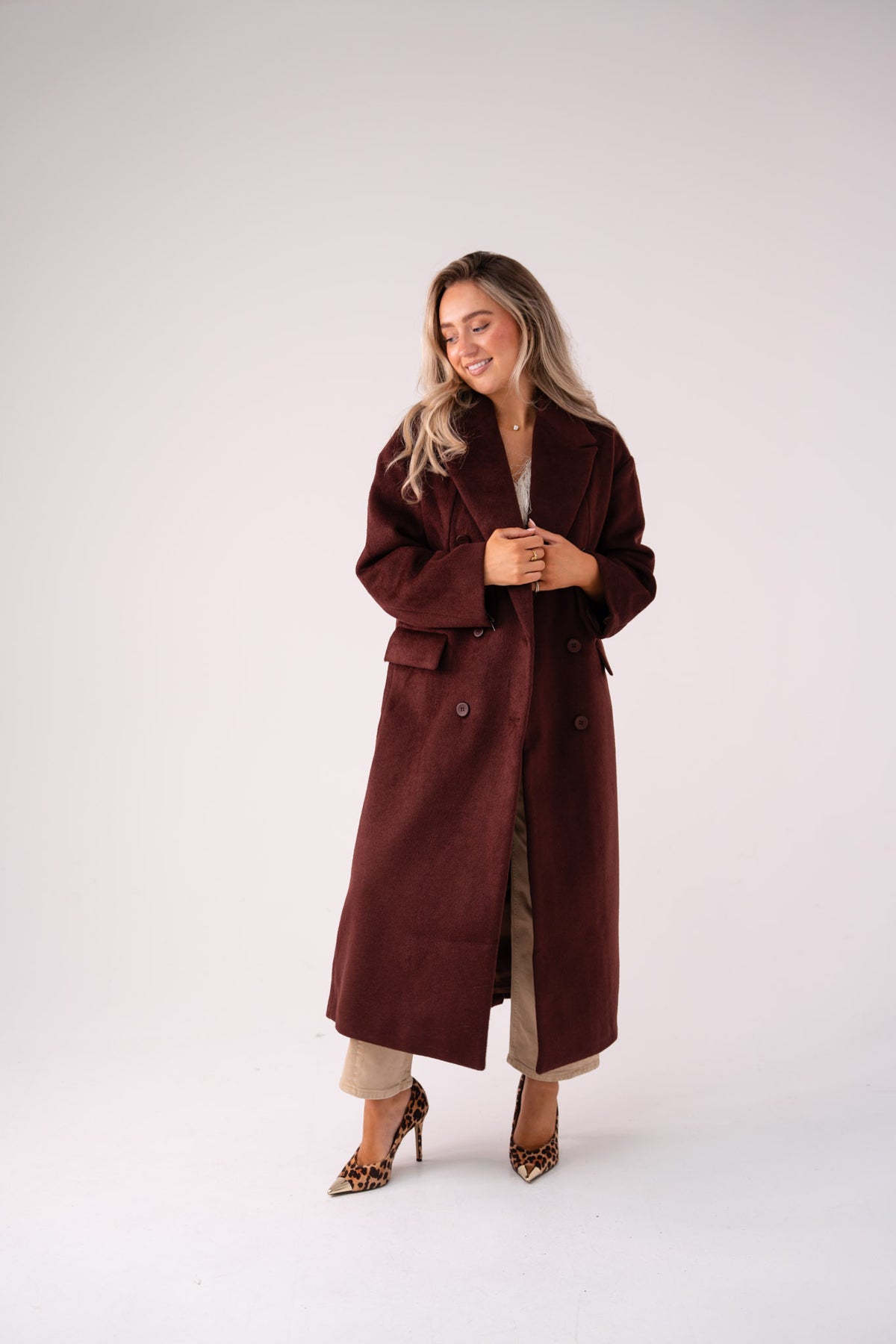 Love Laura Coat In Cocoa