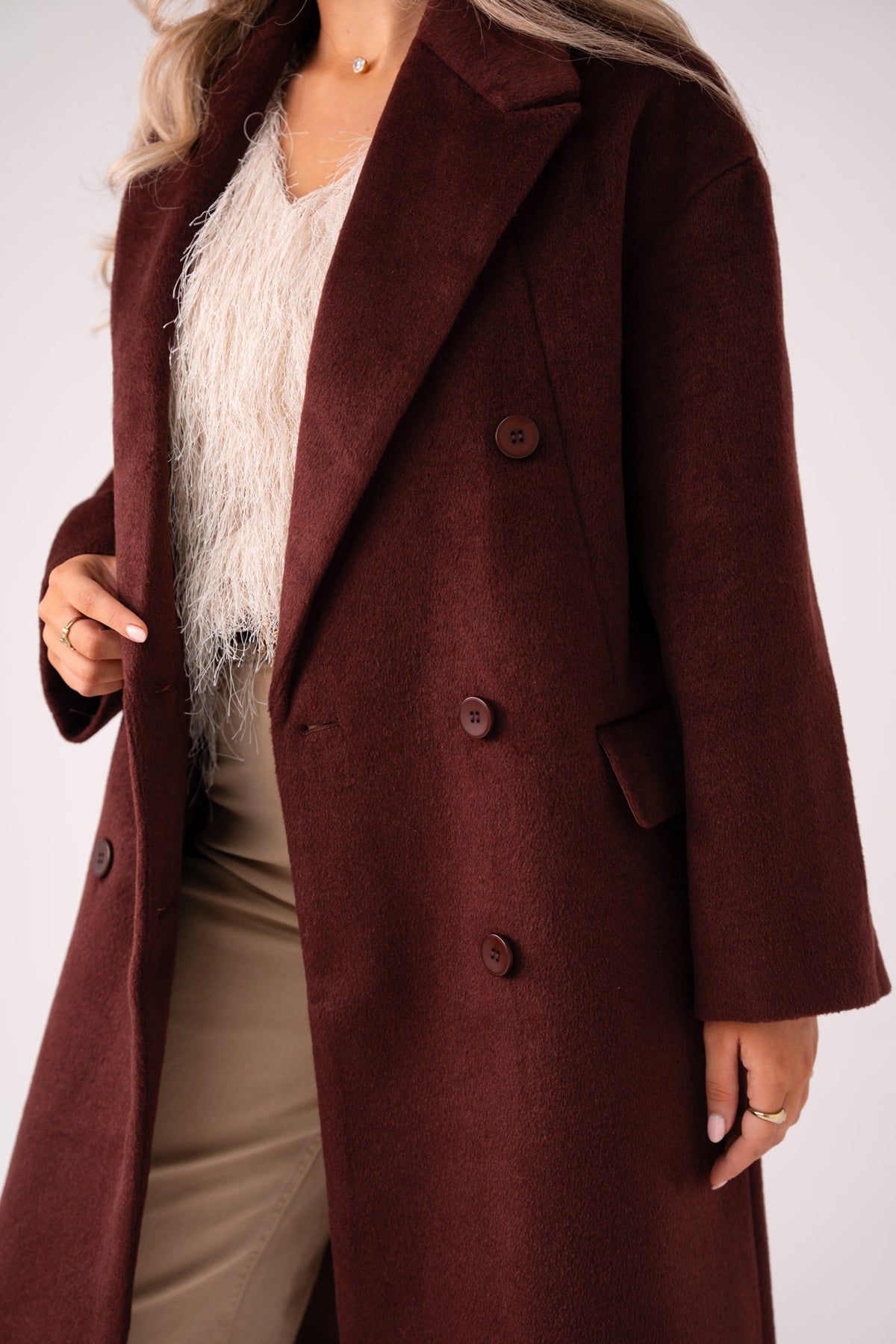 Love Laura Coat In Cocoa