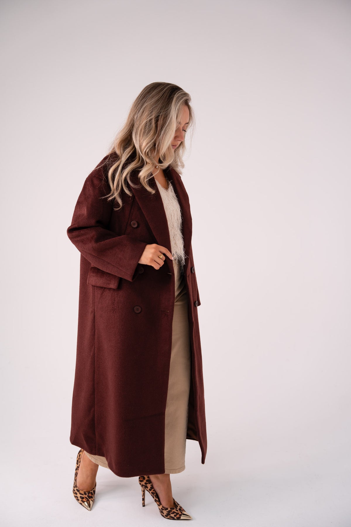 Love Laura Coat In Cocoa