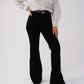 Love Laura High Rise Flare Jeans In Black