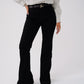 Love Laura High Rise Flare Jeans In Black
