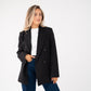 Love Laura Refined Blazer In Black