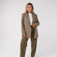 Love Laura Refined Blazer In Taupe