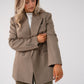 Love Laura Refined Blazer In Taupe