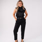 Love Laura Cowl Neck Top In Black