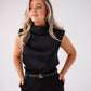 Love Laura Cowl Neck Top In Black